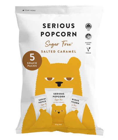 Sugar Free Salted Caramel Popcorn Multipack (60g)