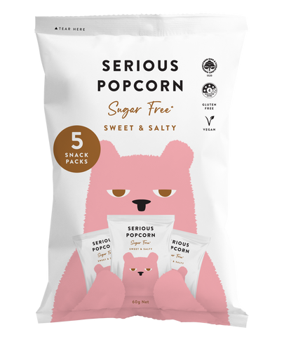 Sugar Free Sweet & Salty Popcorn Multipack (60g)
